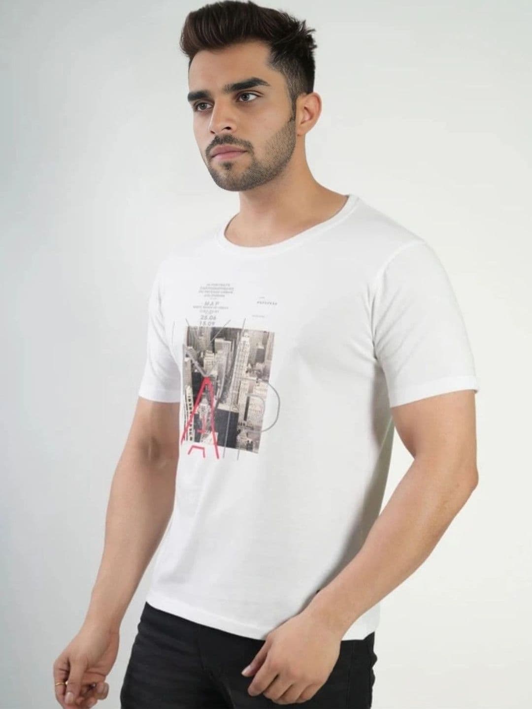 FLORA SHINE Men Printed Bio Finish T-shirt - view 1