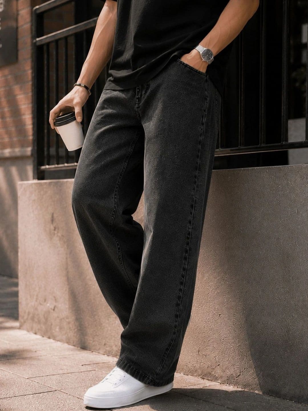 GARTEEN Men Classic Straight Fit Mid-Rise Stretchable Jeans - view 1