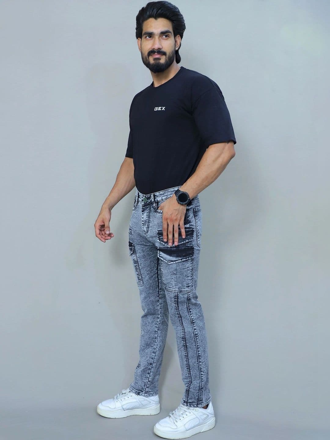 GEX Men Regular Fit Mid-Rise Jeans - view 1