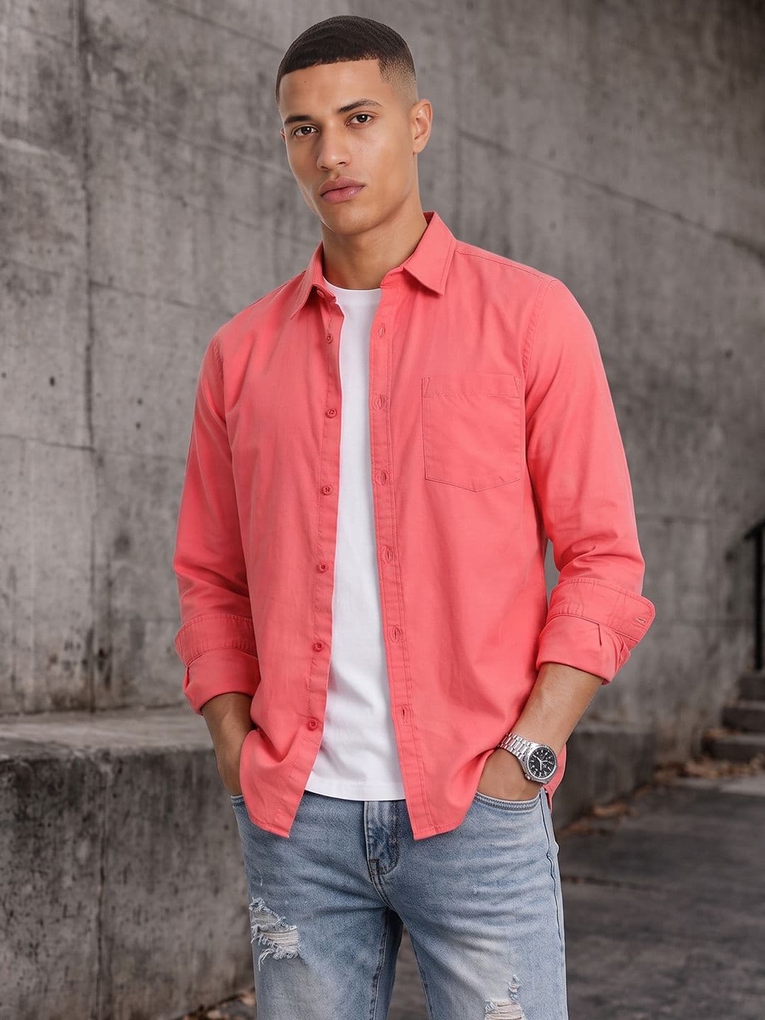 The Roadster Life Co. Pure Cotton Casual Shirt - view 1