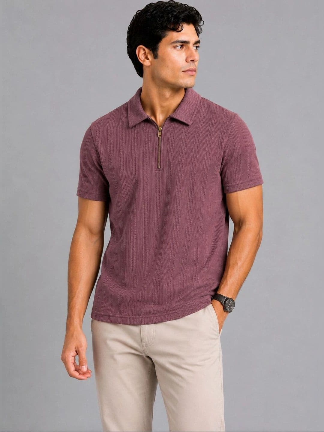 SZN Men Polo Collar T-shirt - view 1