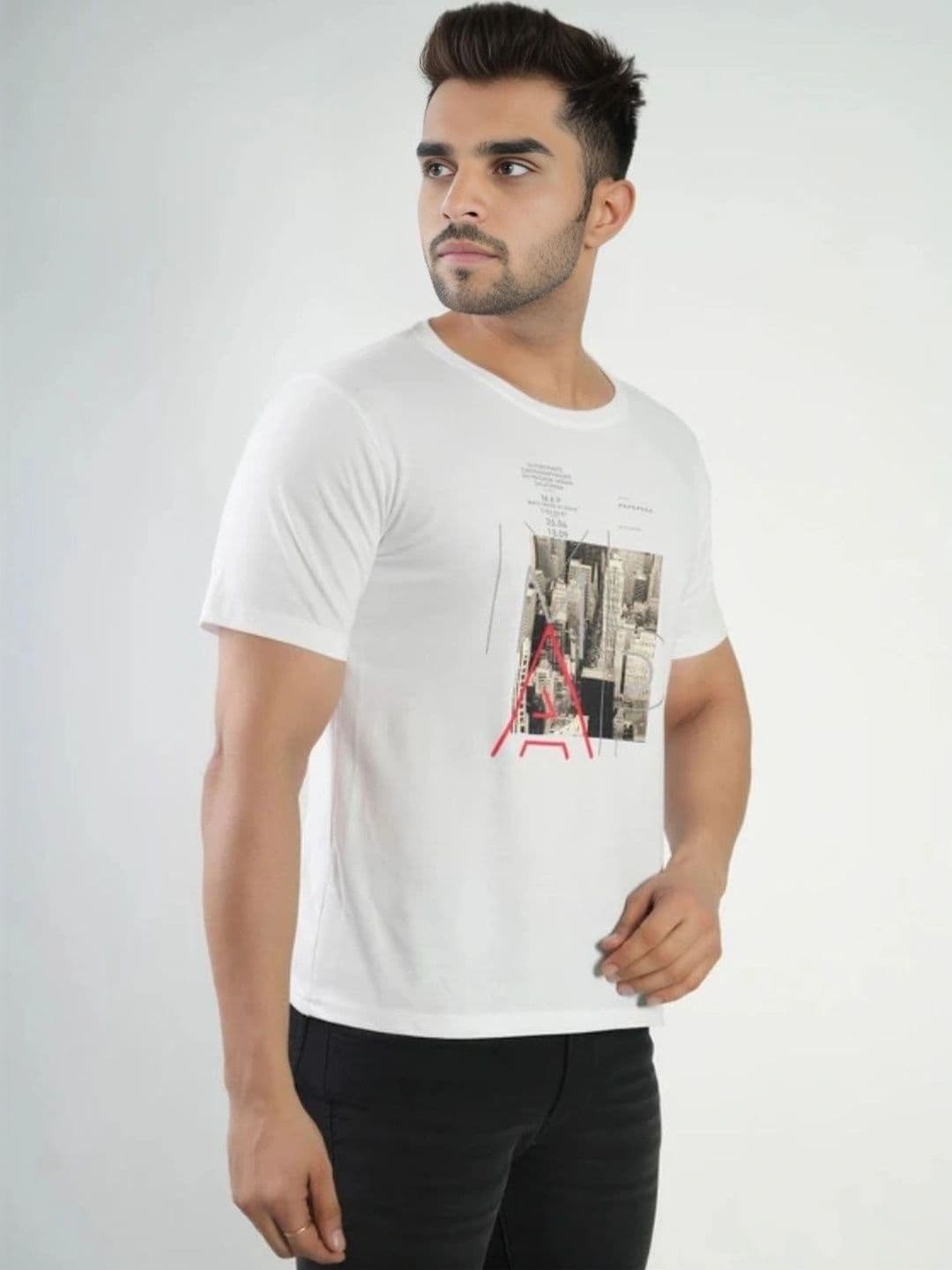 FLORA SHINE Men Printed Bio Finish T-shirt - view 1