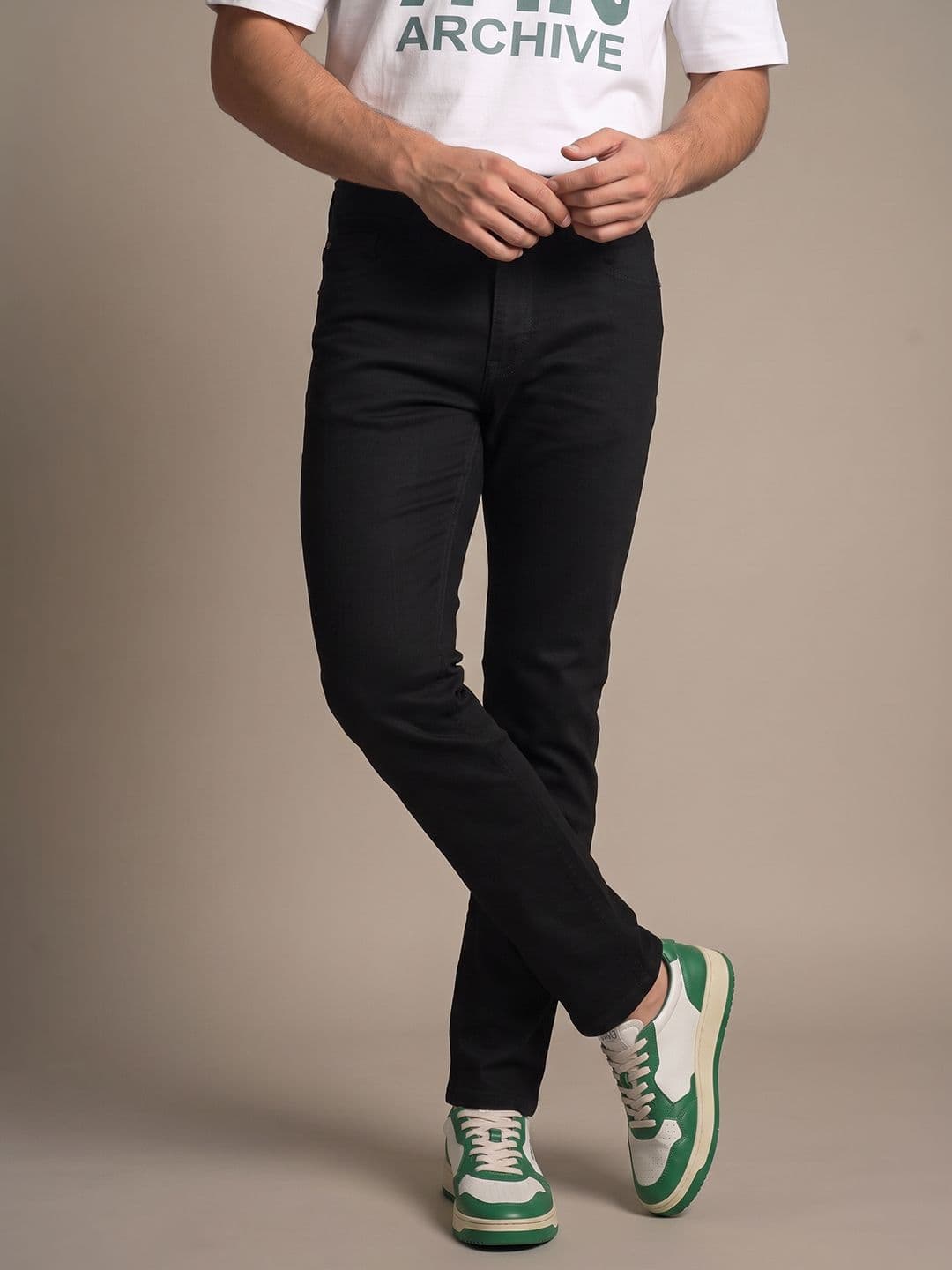 glitchez Men Slim Fit Stretchable Jeans - view 1