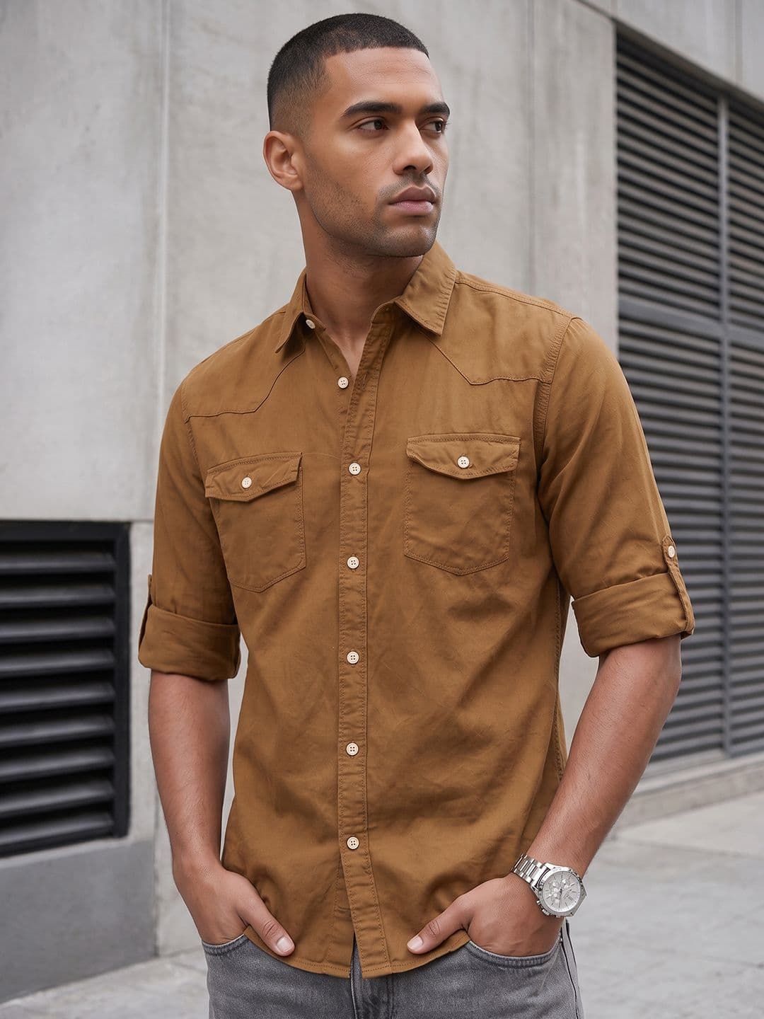 The Roadster Life Co. Spread Collar Casual Shirt - view 1