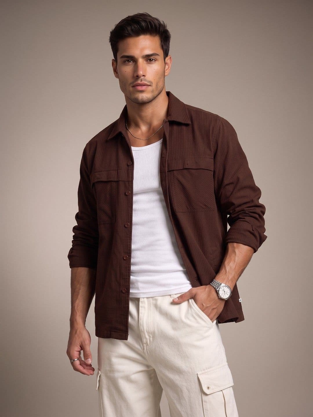 glitchez Striped Relaxed Fit Casual Shirt - view 1