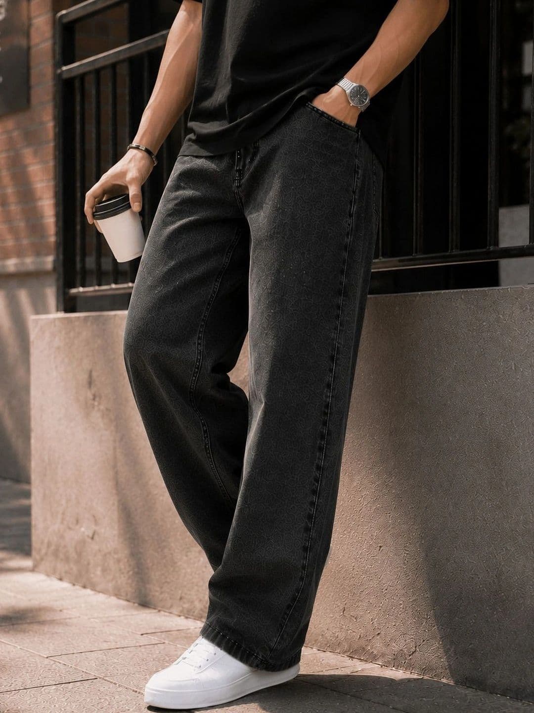 DENIM LIFE Men Classic Straight Fit Mid-Rise Stretchable Jeans - view 1