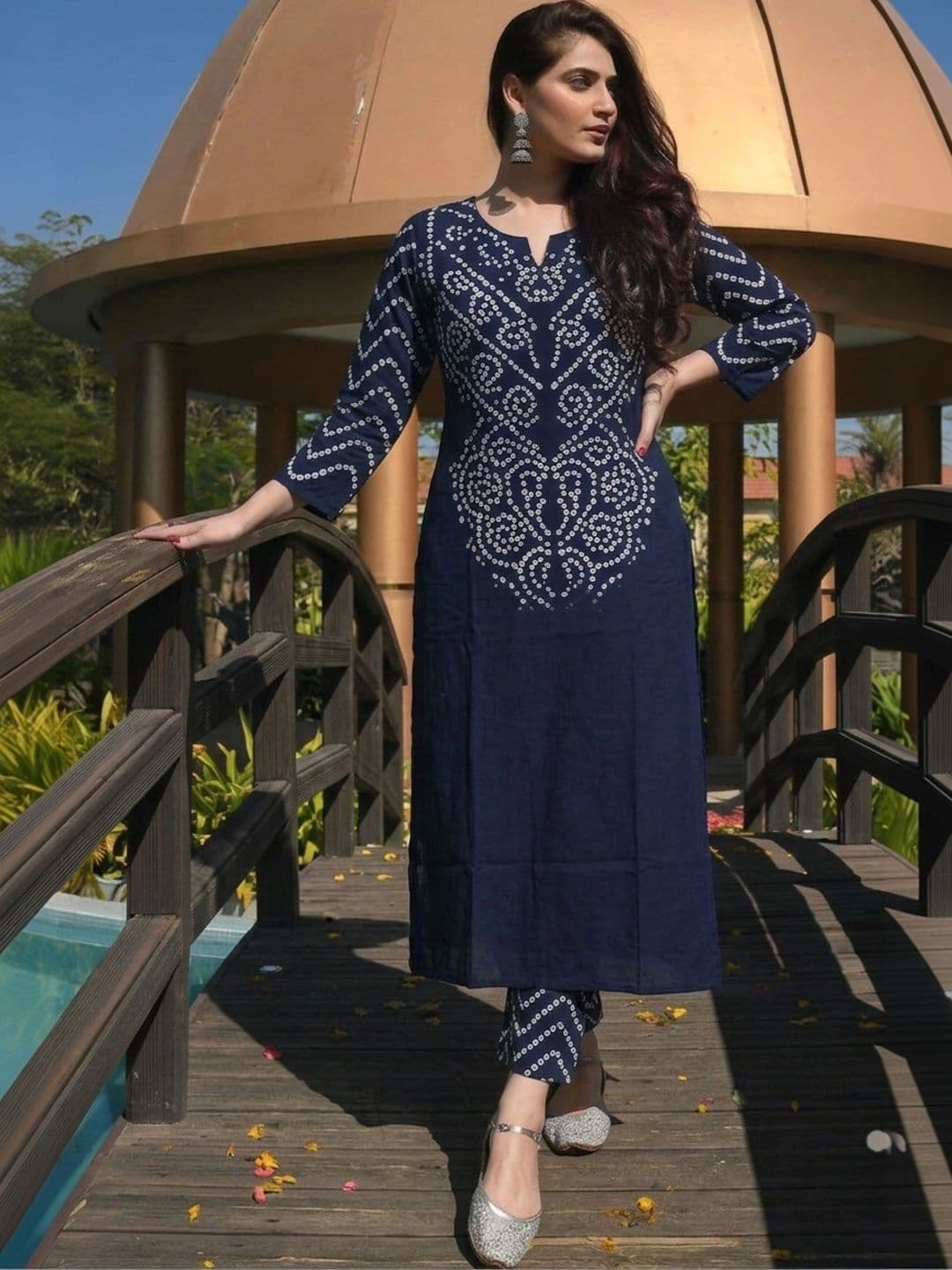 Pjyot by surhi Women Bandhani Printed Kurta - view 1