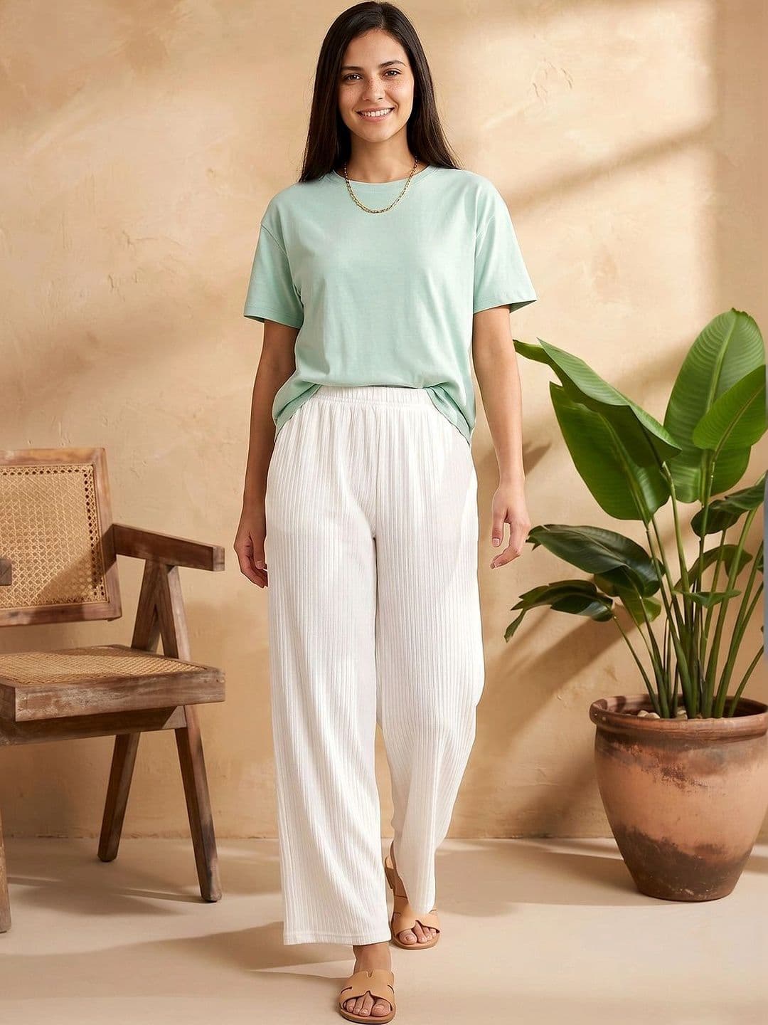 UDANI ENTERPRISE Women Knitted Palazzos - view 1