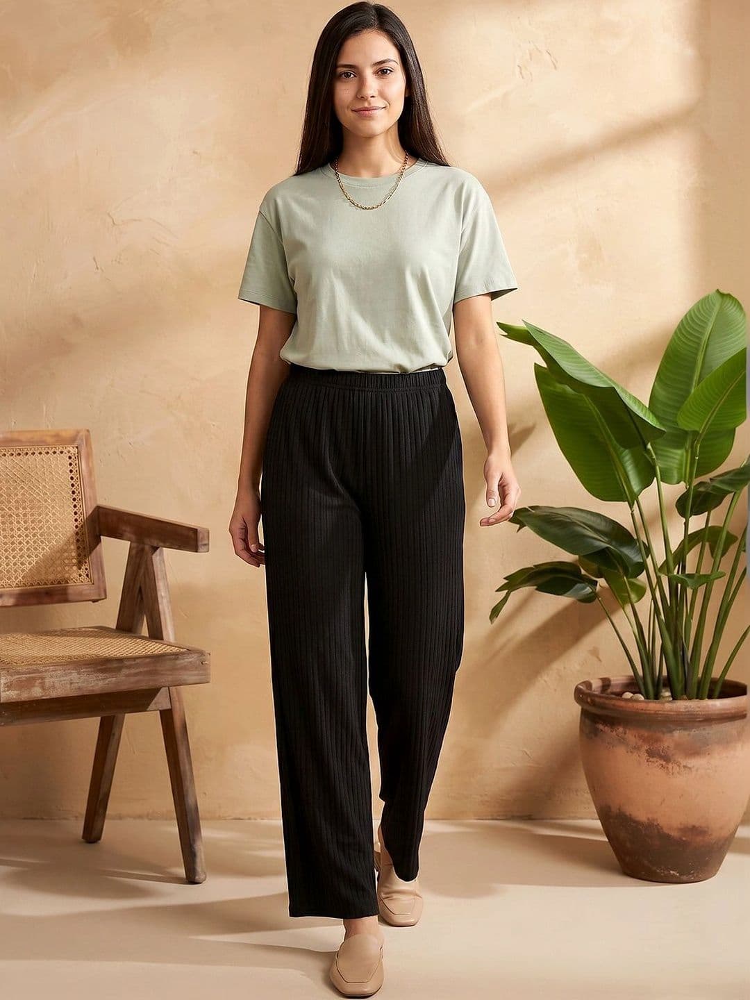 UDANI ENTERPRISE Women Knitted Palazzos - view 1