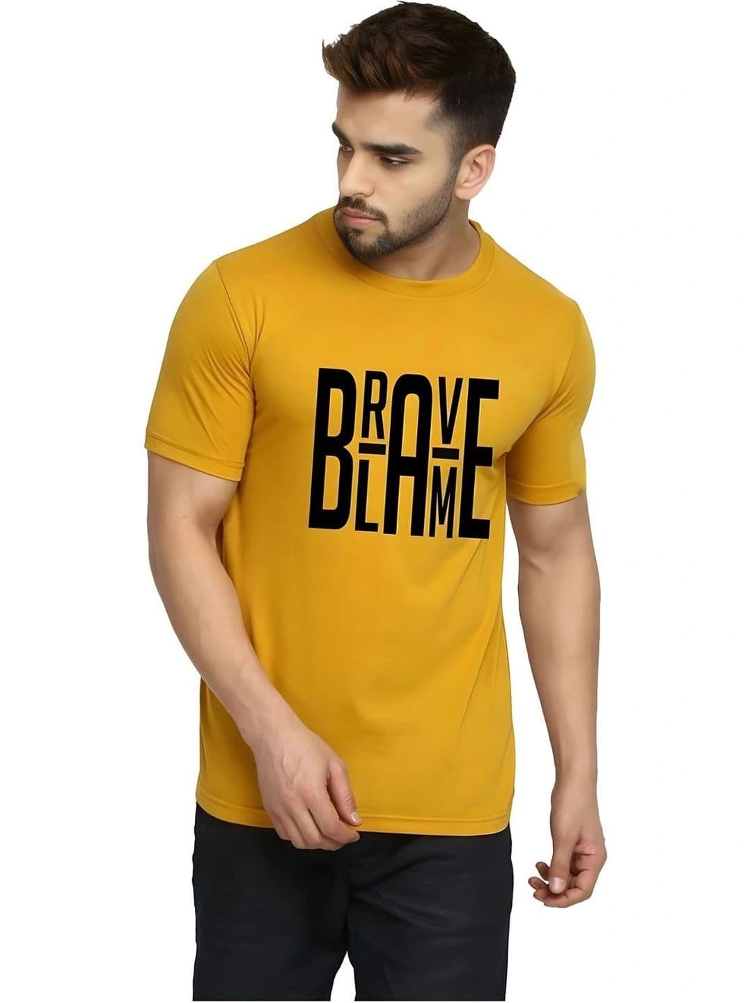 FLORA SHINE Men Typography Printed Bio Finish T-shirt - view 1