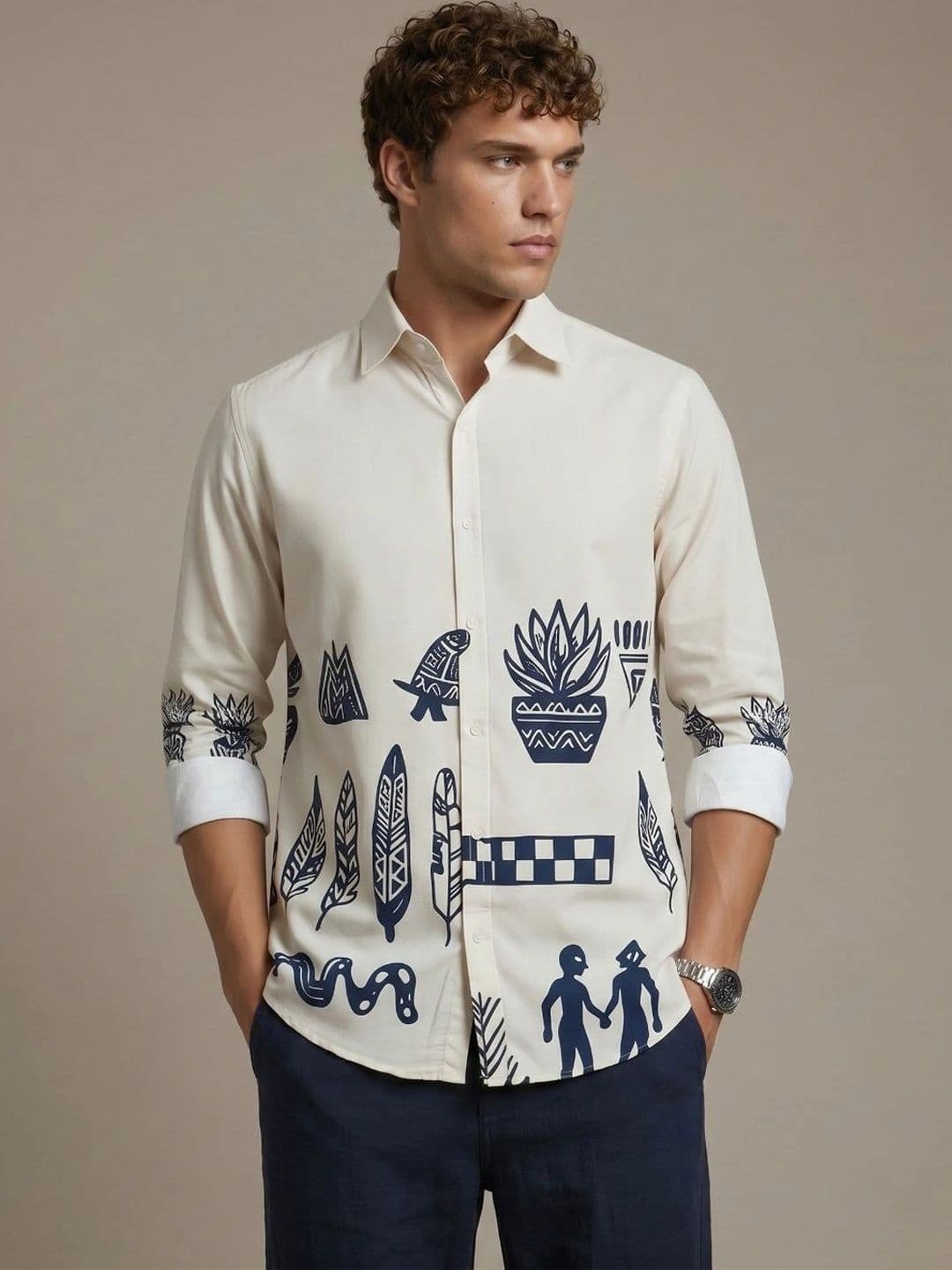 glitchez Men Standard Printed Casual Shirt - view 1