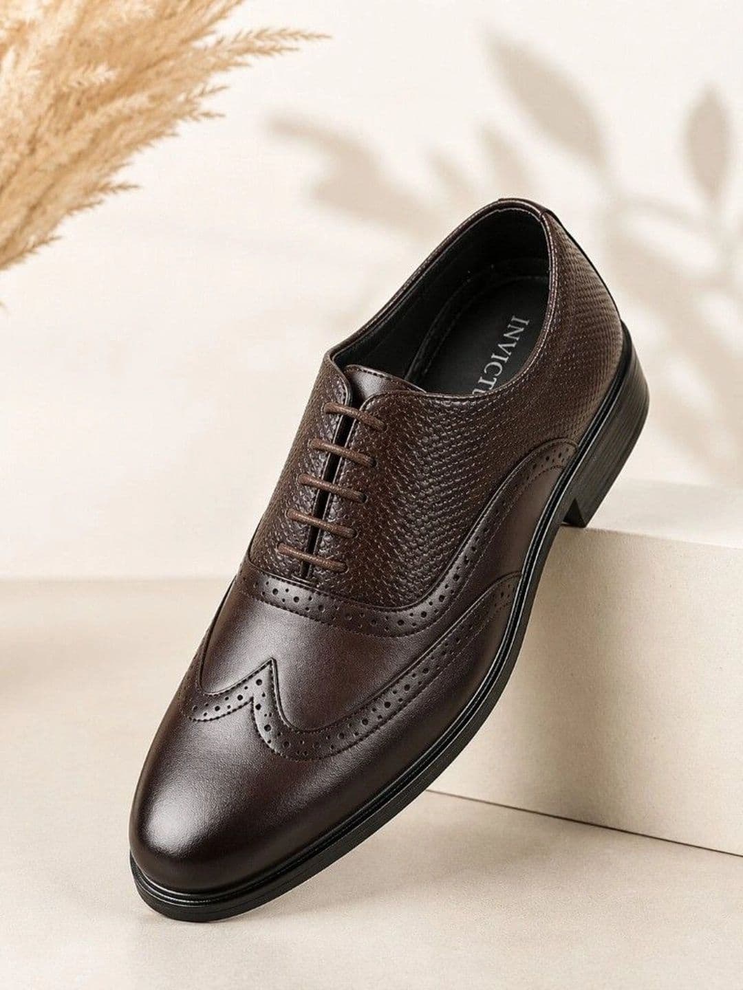 INVICTUS Men Round Toe Lace-Ups Formal Brogues - view 1
