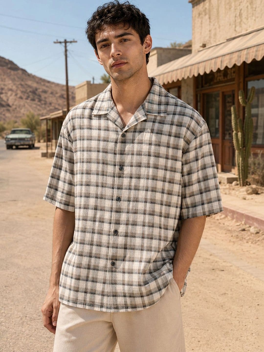 Maniac Men Comfort Checked Casual Shirt - view 1
