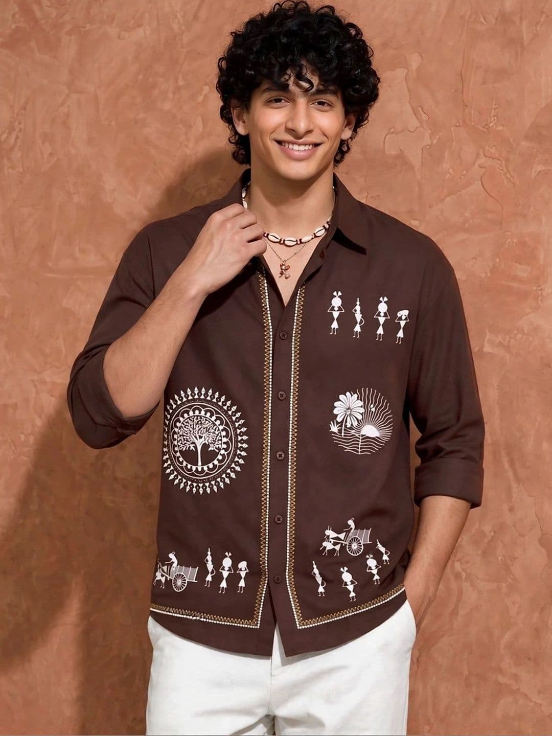 SRI VENKATESWARA FASHION Men Relaxed Printed Casual Shirt - view 1