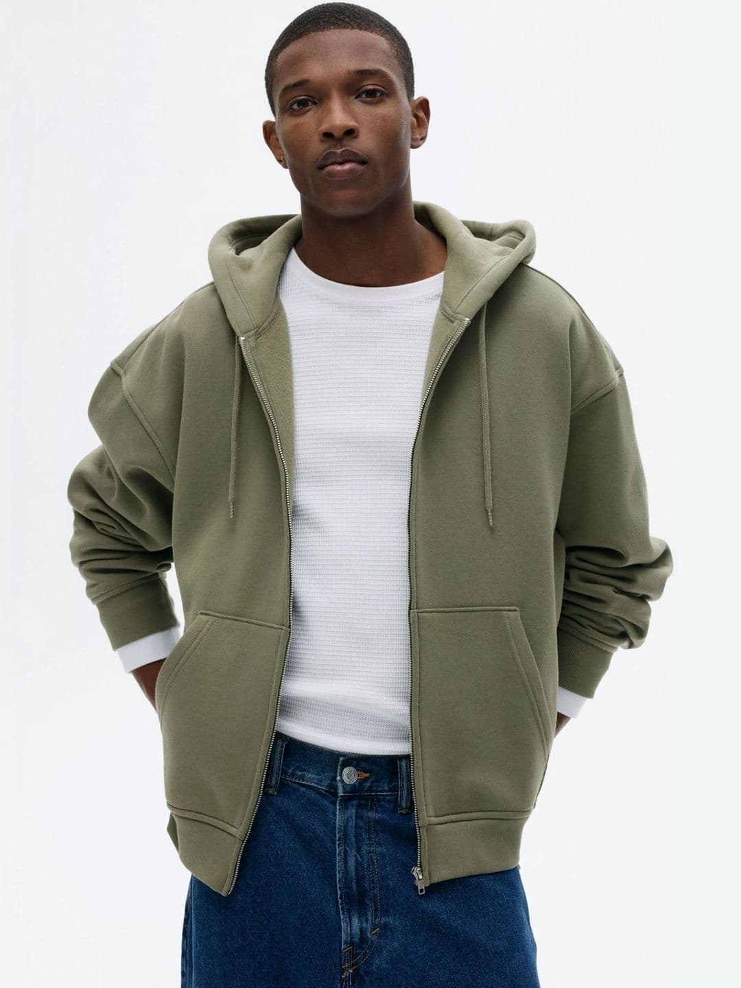 H&M Loose Fit Zip-Through Hoodie - view 1