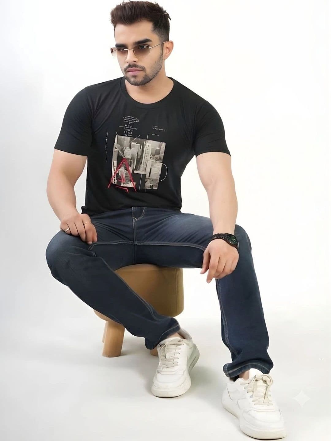 FLORA SHINE Men Printed Bio Finish T-shirt - view 1