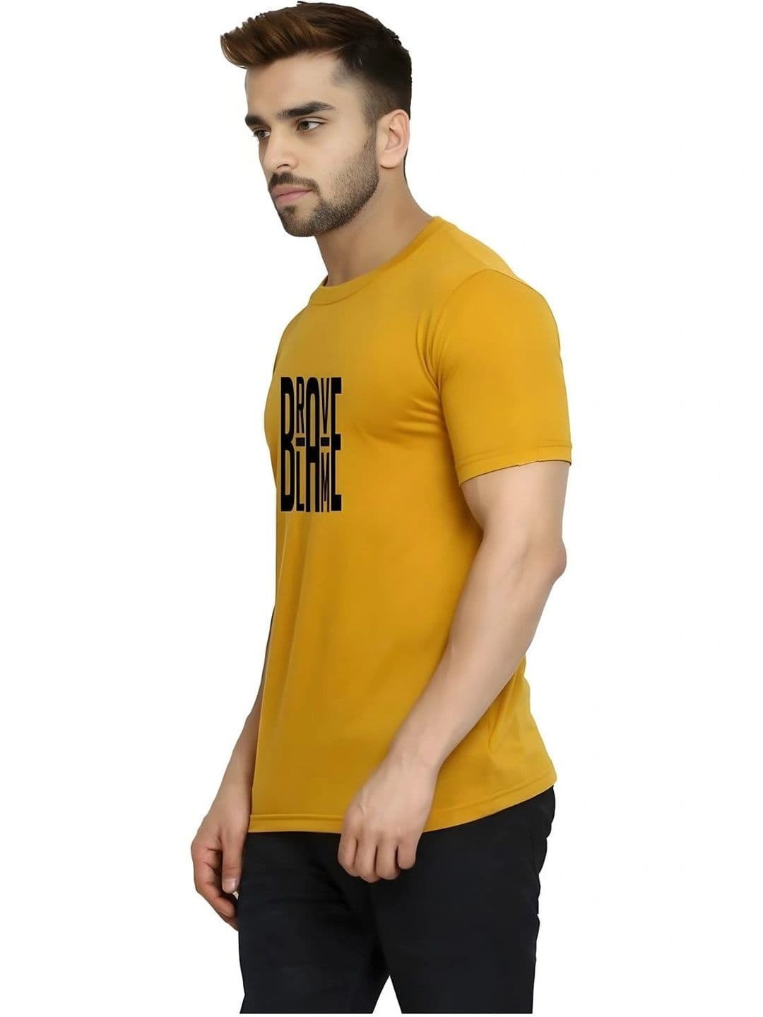 FLORA SHINE Men Typography Printed Bio Finish T-shirt - view 1
