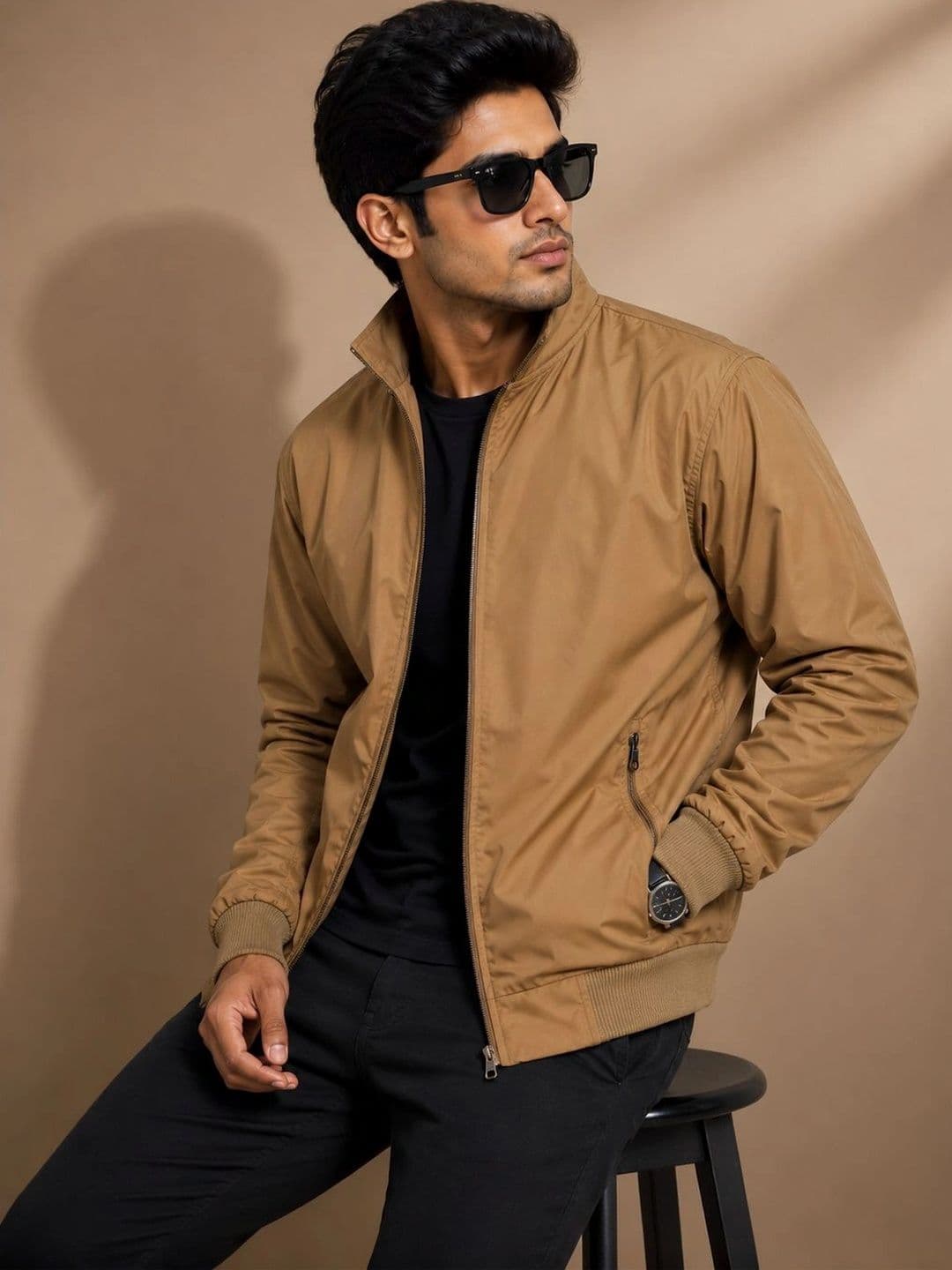 ONLYBASIC Men Lightweight Bomber Jacket - view 1