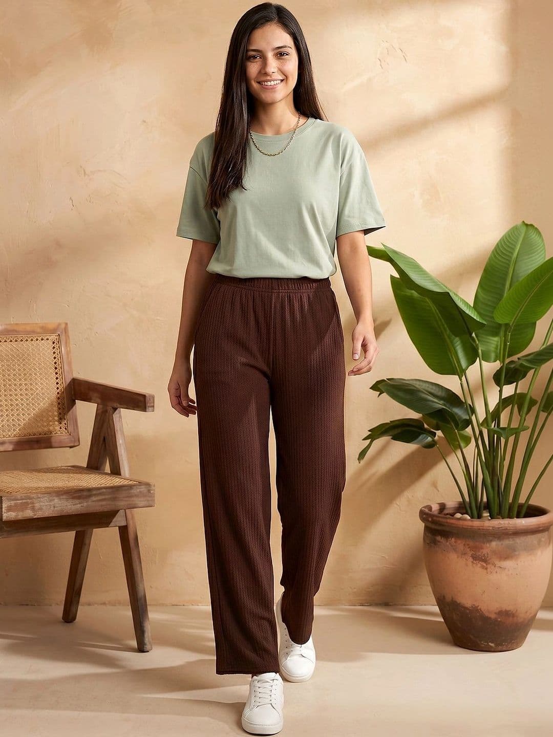 UDANI ENTERPRISE Women Knitted Palazzos - view 1