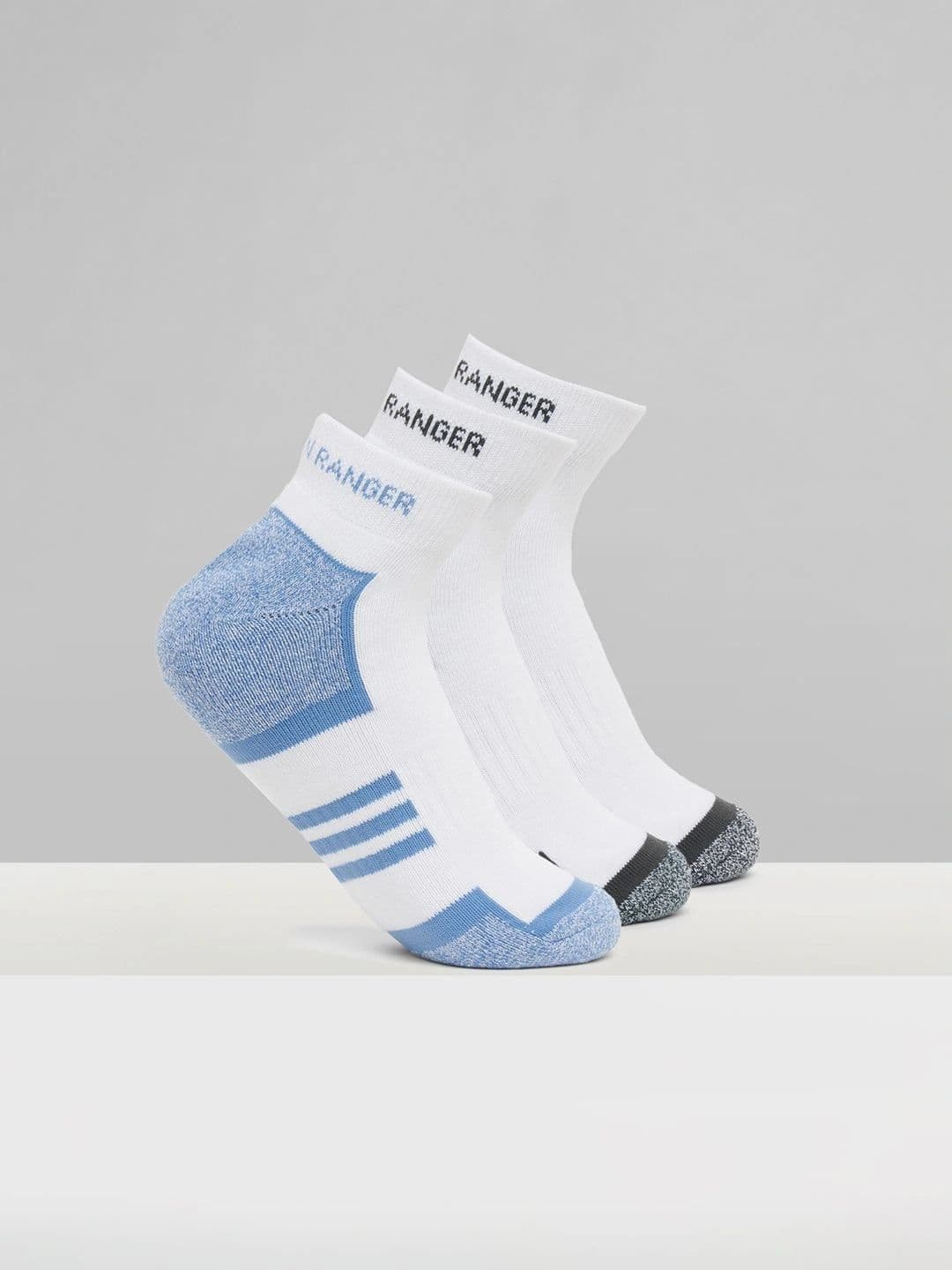 Urban Ranger by pantaloons Men Pack of 3 Cotton Blend Assorted Patterned Ankle Length Socks - view 1