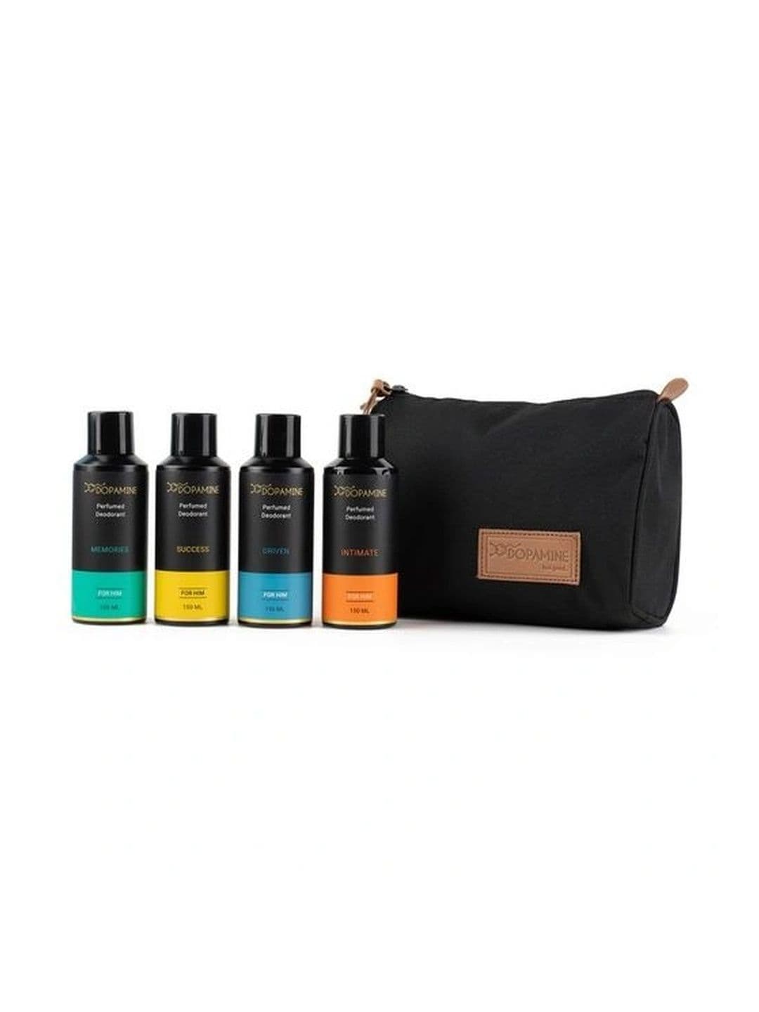 DOPAMINE Men Set Of 4 Memories Success Driven & Intimate Deodorants 150 Ml Each With Pouch - view 1