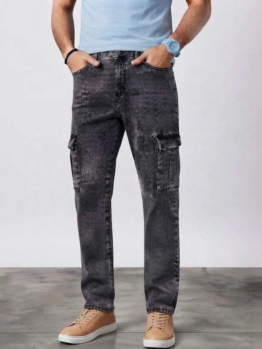 NIFFER FASHION Men Mid-Rise Low Distress Jeans - view 1