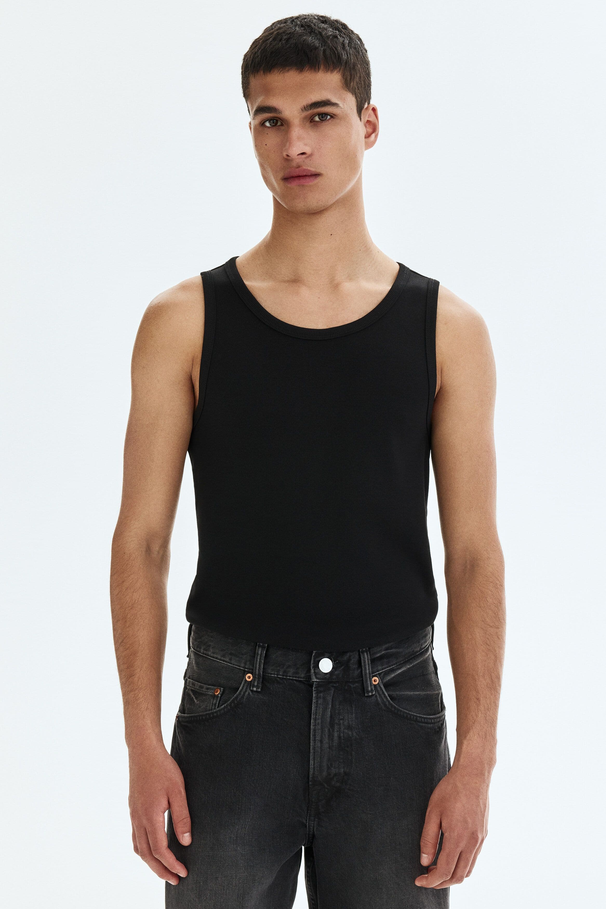 H&M Slim Fit Ribbed Vest Top - view 1