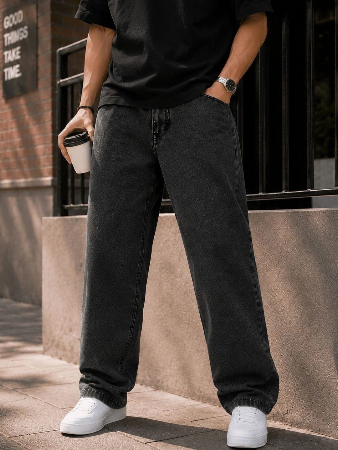 MARK VIEW Men Classic Straight Fit Mid-Rise Stretchable Jeans - view 1