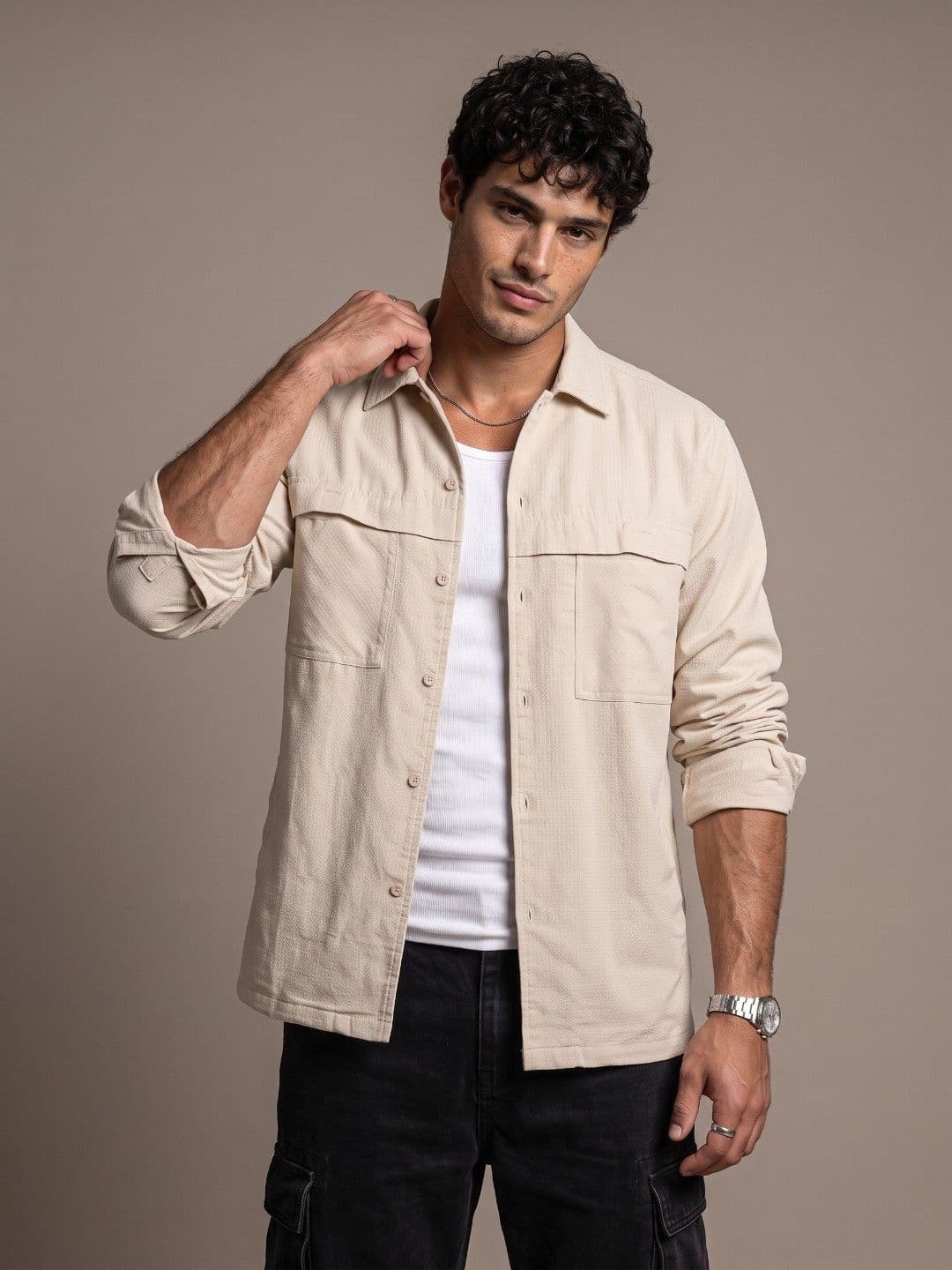 glitchez Pure Cotton Relaxed Fit Casual Shirt - view 1