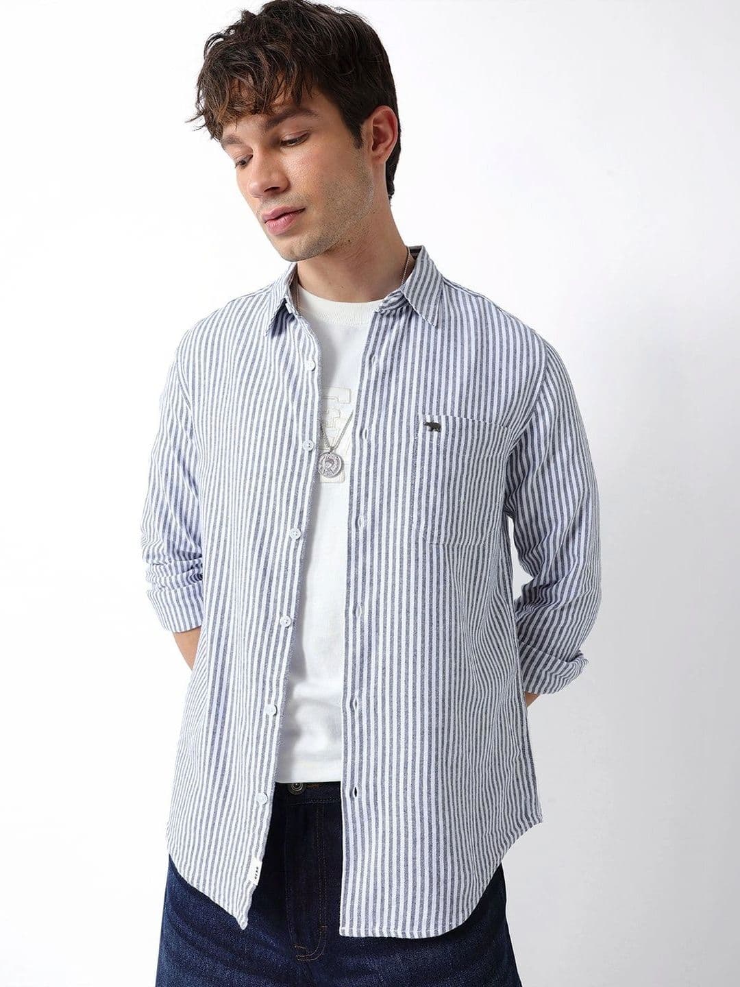 THE BEAR HOUSE Men Striped Casual Shirt - view 1