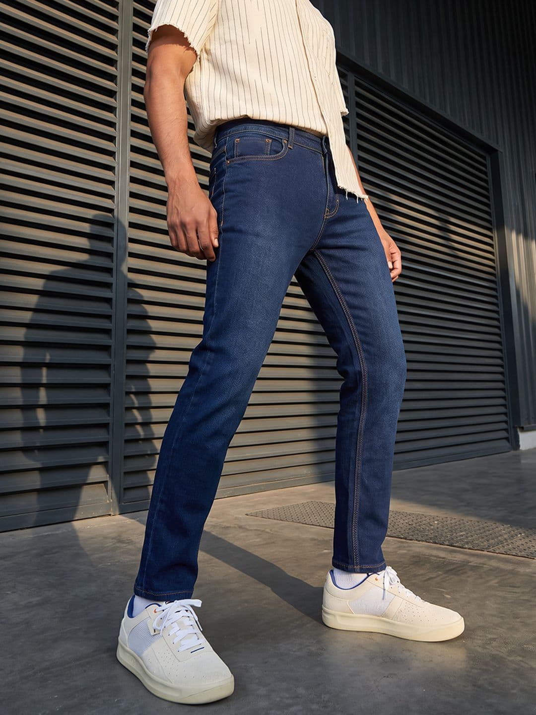 The Roadster Life Co. Men Slim Fit Light Fade Stretchable Jeans - view 1