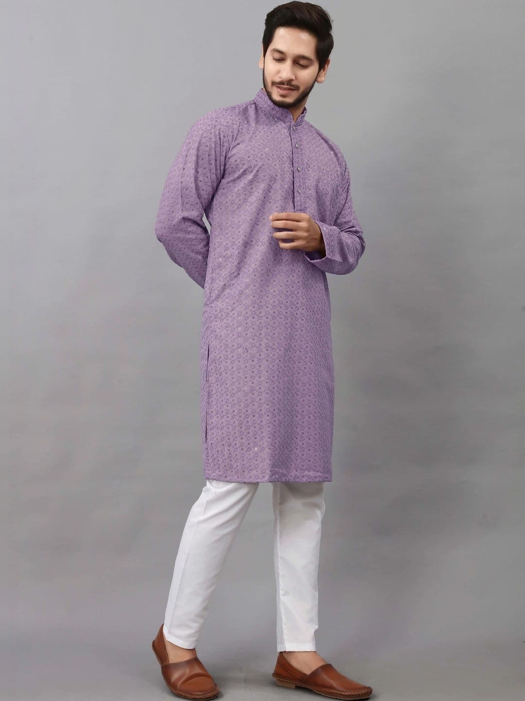Moda Rapido Men Embellished Kurta - view 1