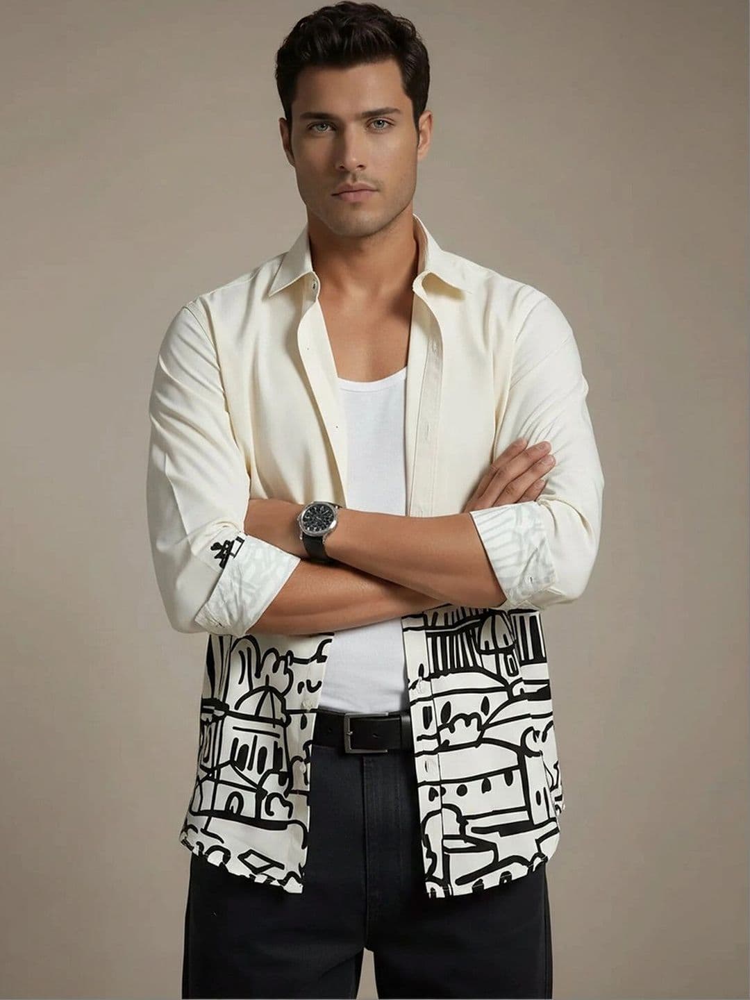 glitchez Men Standard Printed Casual Shirt - view 1