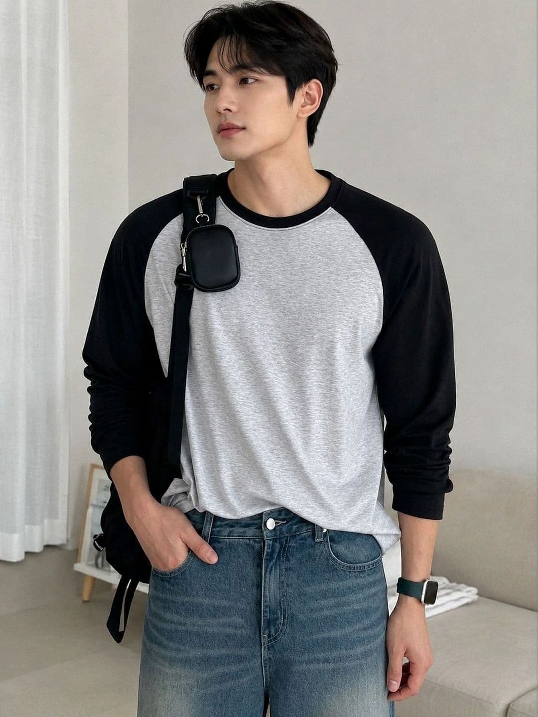 Narsingha Dreams Men Colourblocked T-shirt - view 1