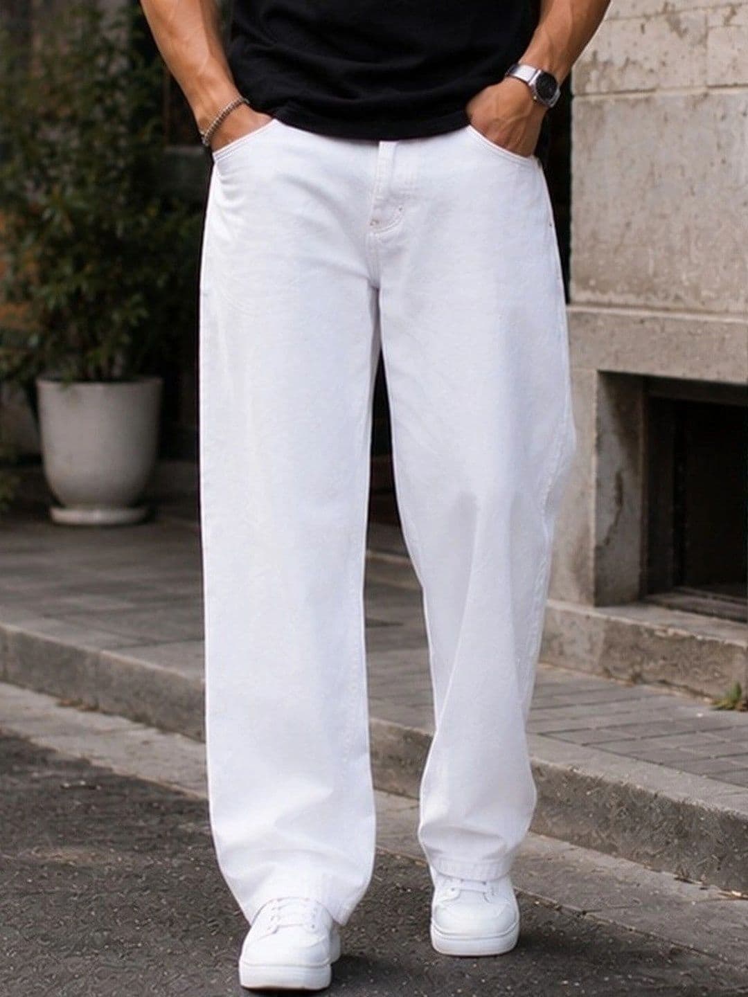 DENIM LIFE Men Classic Straight Fit Mid-Rise Stretchable Jeans - view 1