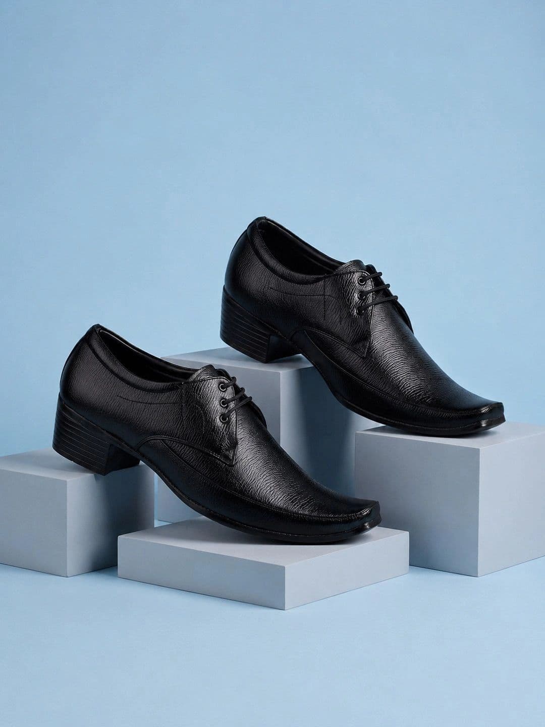 Bxxy Men Faux Leather Formal Elevator Derbys - view 1
