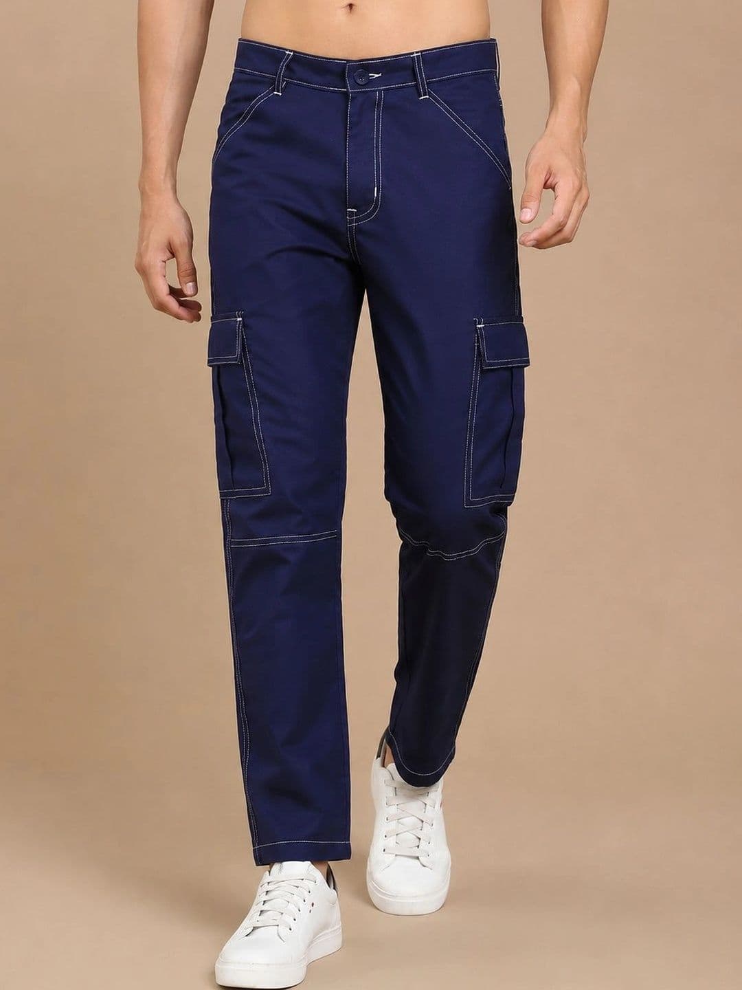 Roadster Men Relaxed Easy Wash Cargos Trousers - view 1