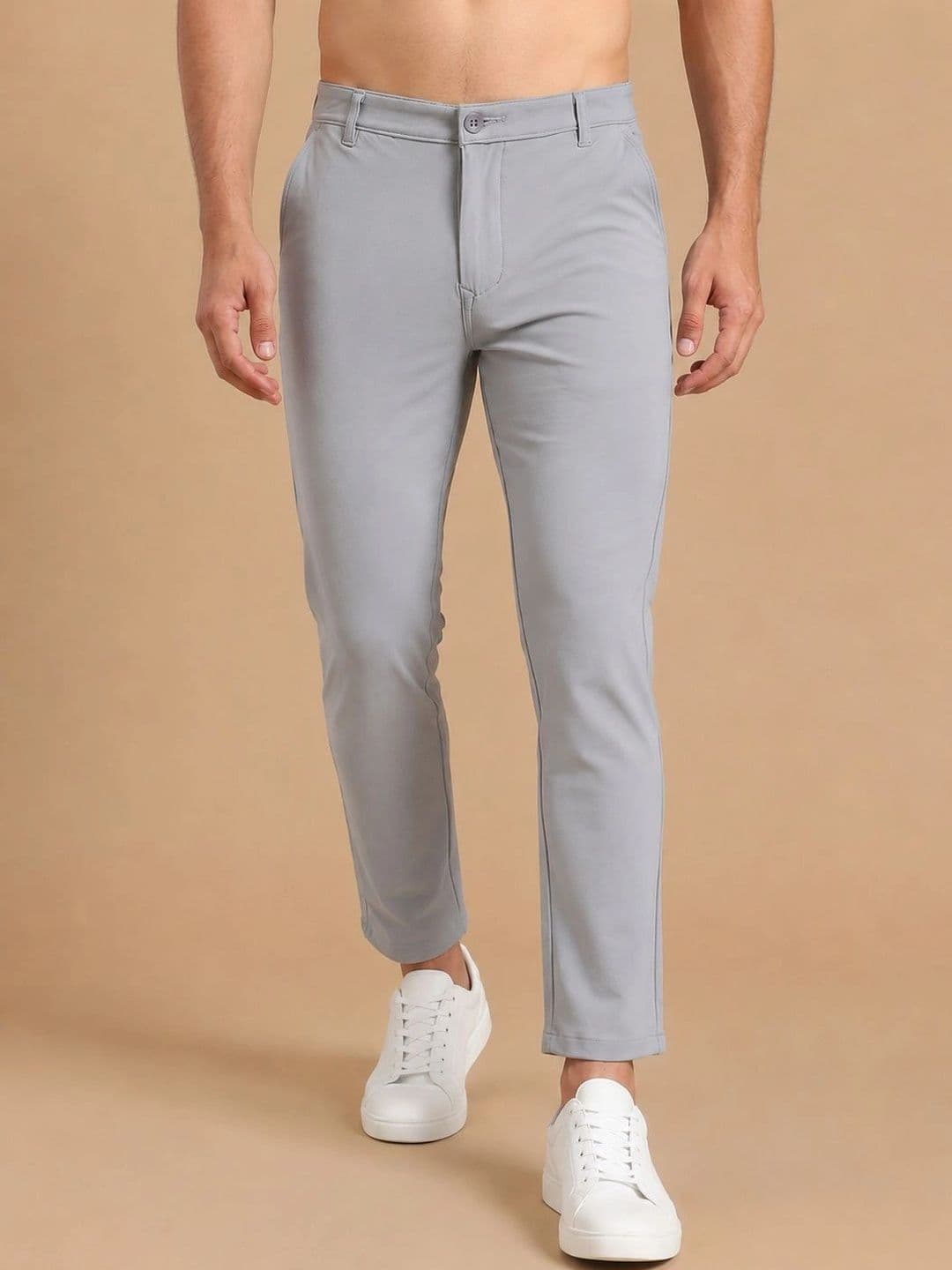 Roadster Men Relaxed Tapered Fit Easy Wash Chinos Trousers - view 1