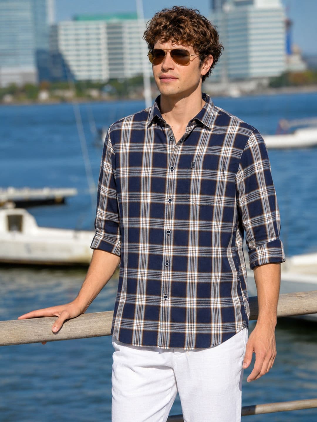 The Indian Garage Co Men Checked Casual Shirt - view 1