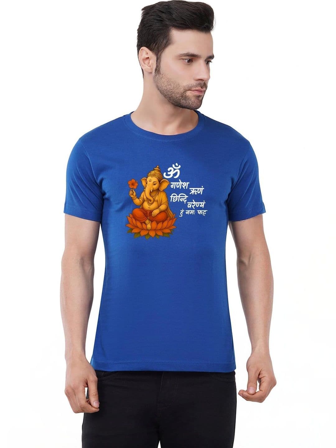 Aseria Men Cotton Graphic Printed Short Sleeves T-shirt - view 1