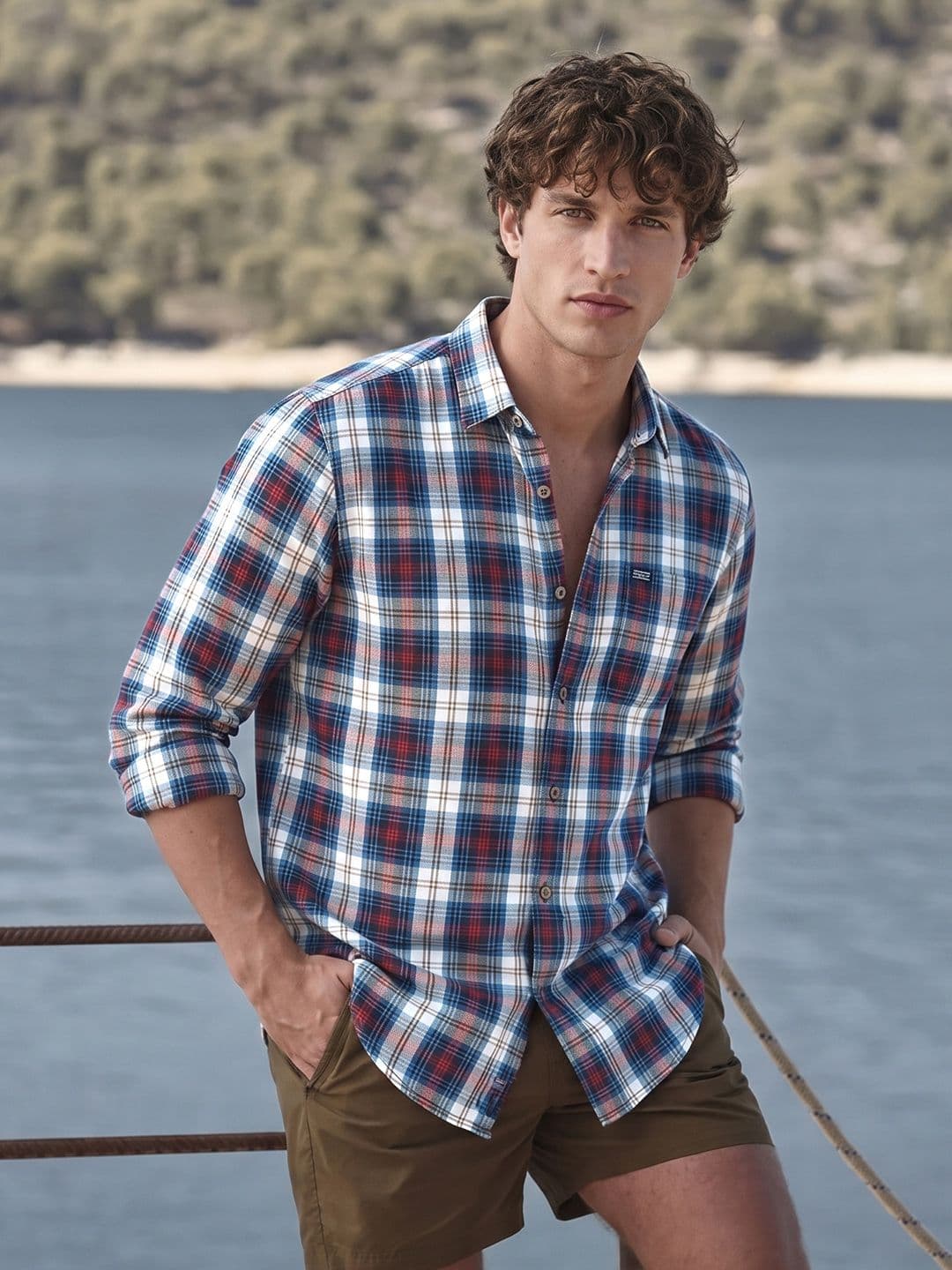 The Indian Garage Co Men Tartan Checked Cotton Casual Shirt - view 1