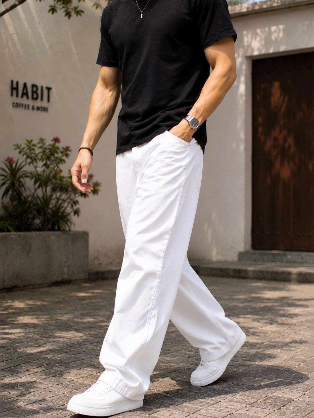 MARK VIEW Men Classic Straight Fit Mid-Rise Stretchable Jeans - view 1