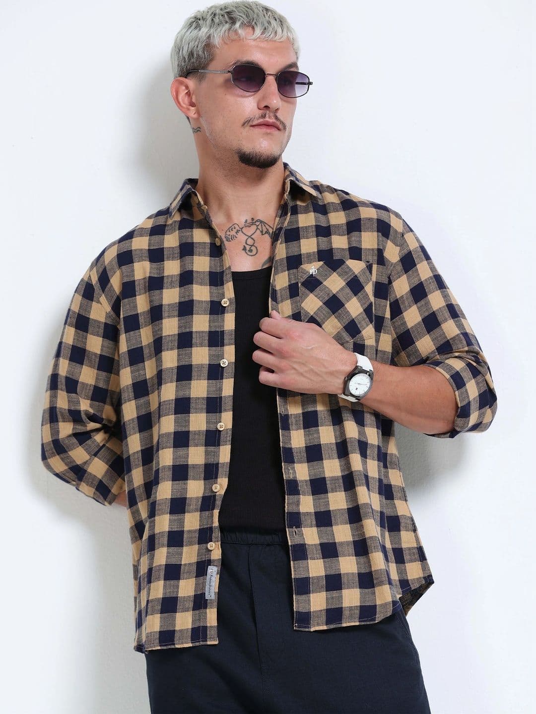 FashionDistrict Men Comfort Buffalo Checks Sheer Checked Casual Shirt - view 1