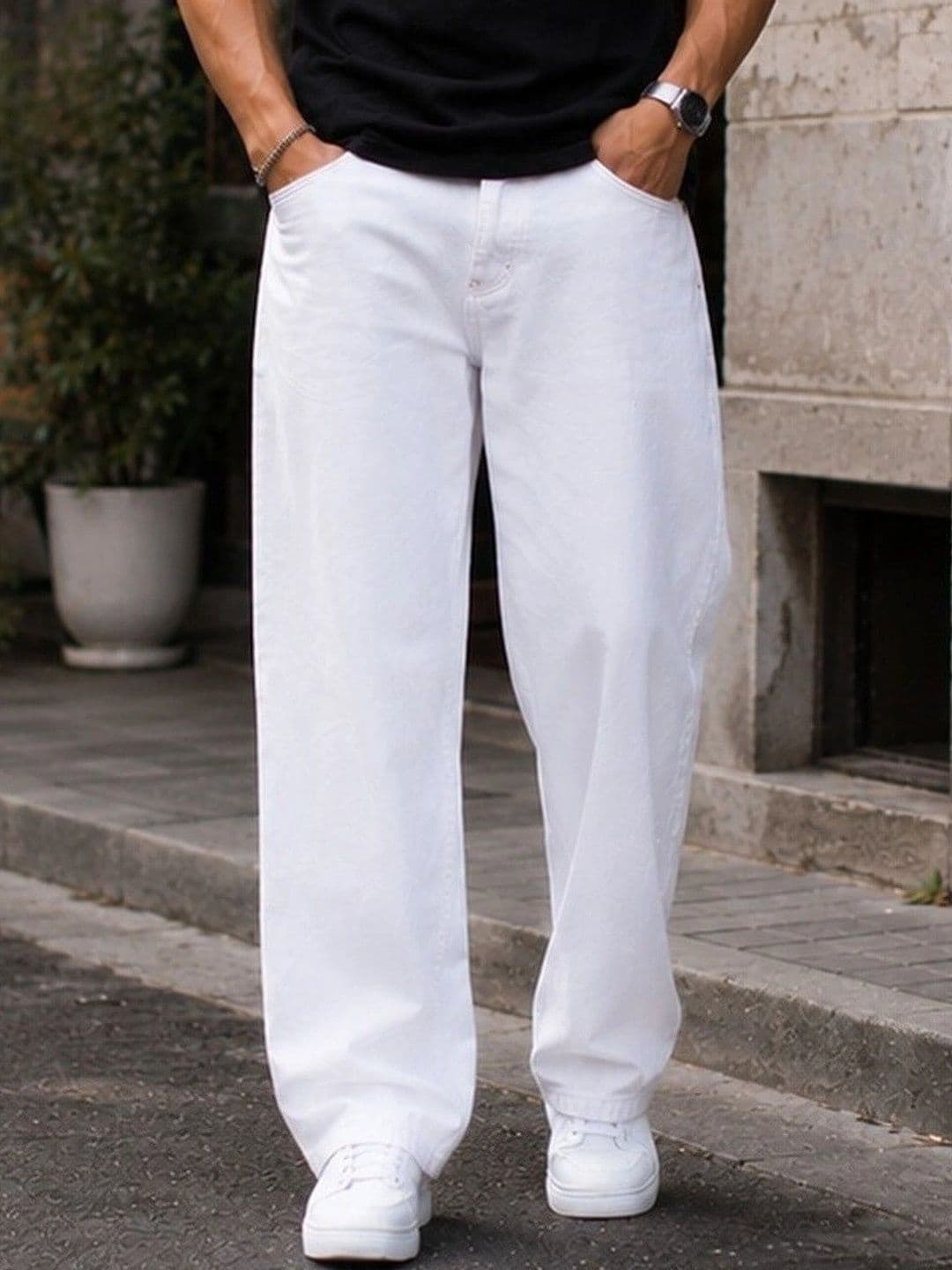GARTEEN Men Classic Straight Fit Mid-Rise Stretchable Jeans - view 1