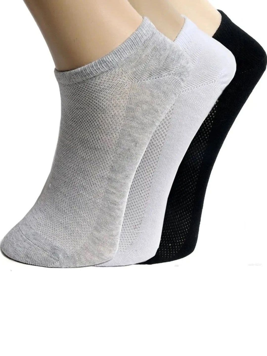 Uptakers Men Pack of 3 Cotton Ankle Length Socks - view 1