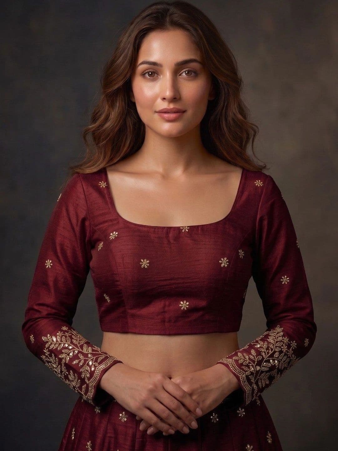 RAGHUVEER CREATION Embellished Zari Saree Blouse - view 1