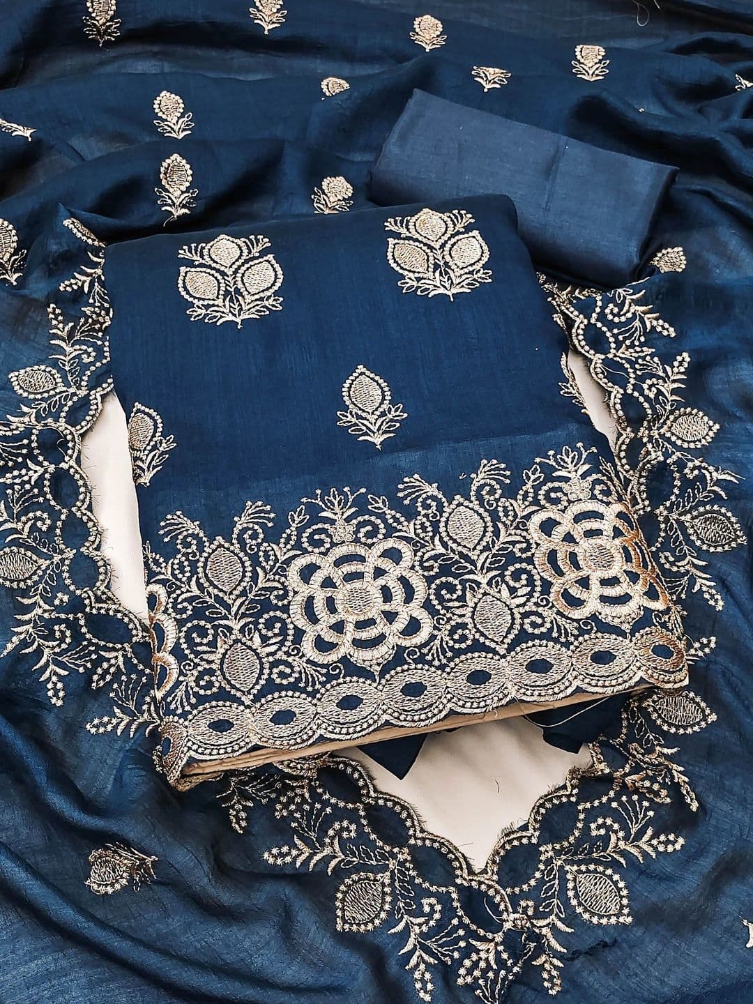 Maroosh Embroidered Unstitched Dress Material - view 1