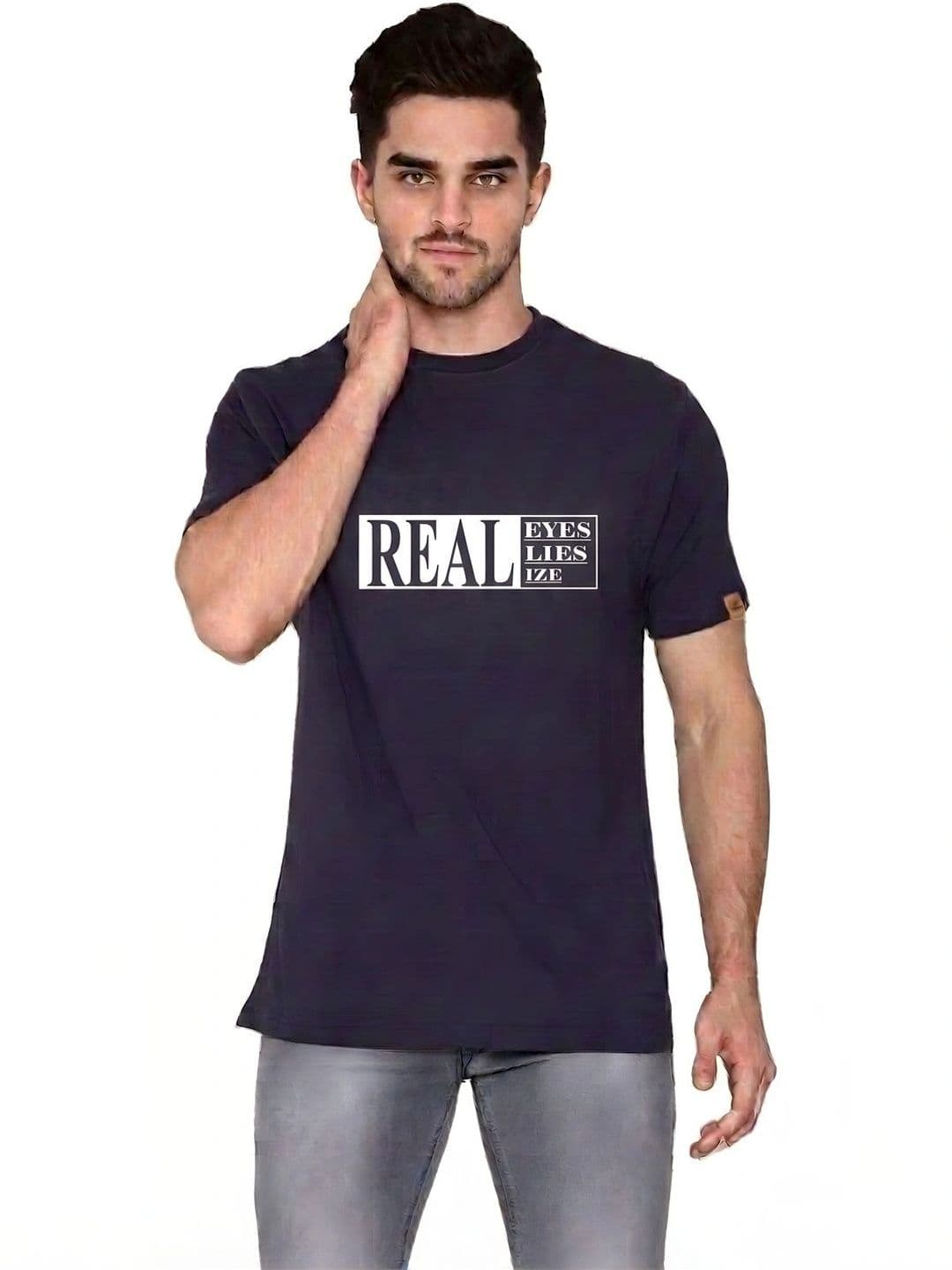 FLORA SHINE Men Typography Printed Bio Finish T-shirt - view 1