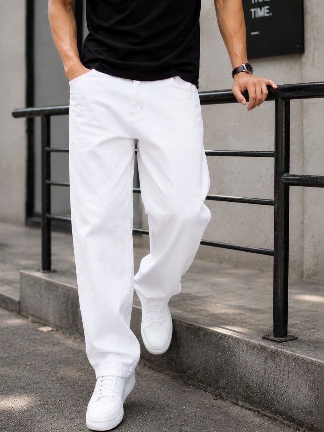 GARTEEN Men Classic Straight Fit Mid-Rise Stretchable Jeans - view 1