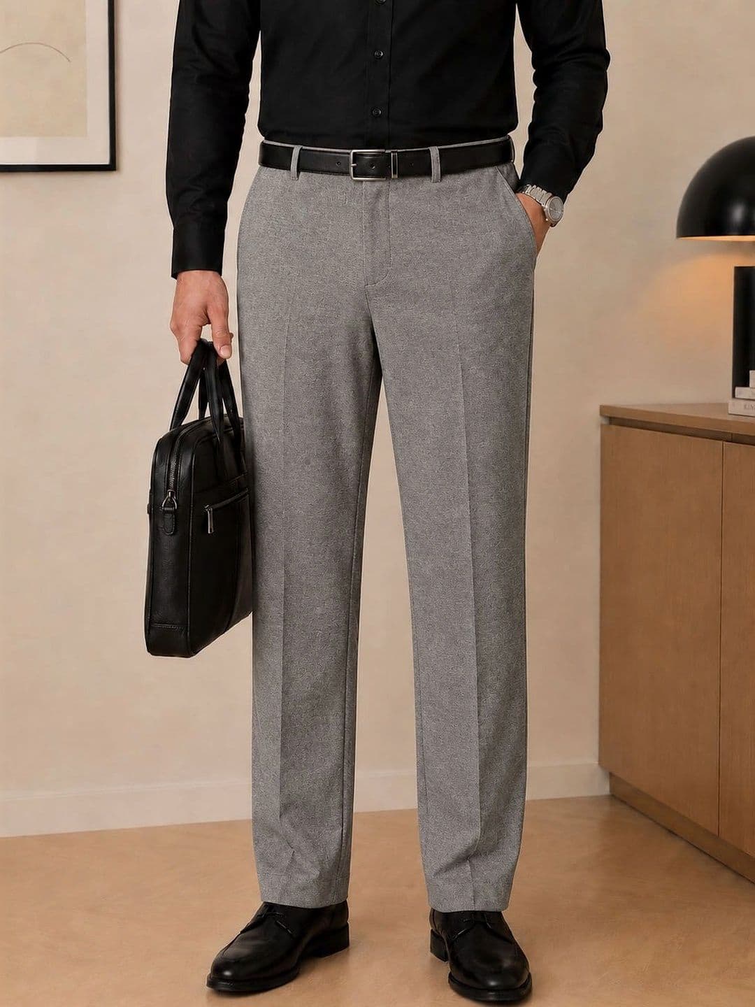 Oomph! Men Comfort Straight Fit Trousers - view 1